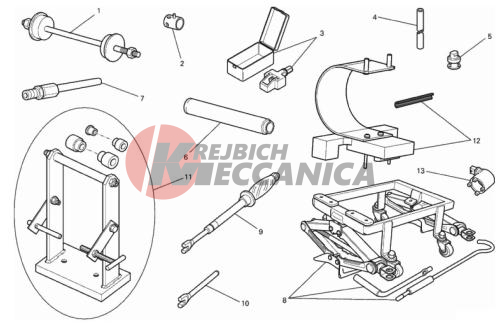 WORKSHOP SERVICE TOOLS, FRAME