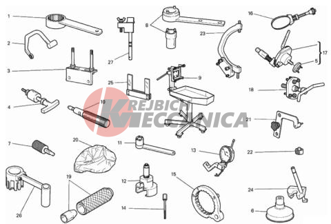 WORKSHOP SERVICE TOOLS, ENGINE