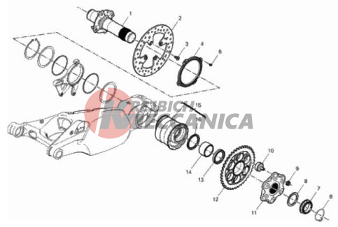 REAR WHEEL SPINDLE