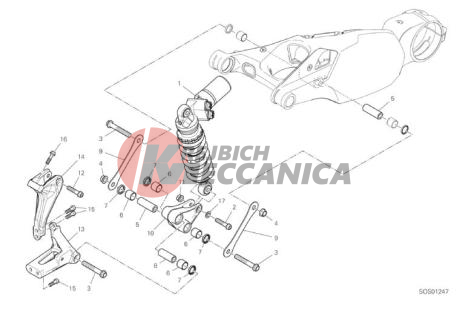23A REAR SHOCK ABSORBER