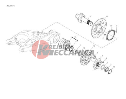 REAR WHEEL SPINDLE