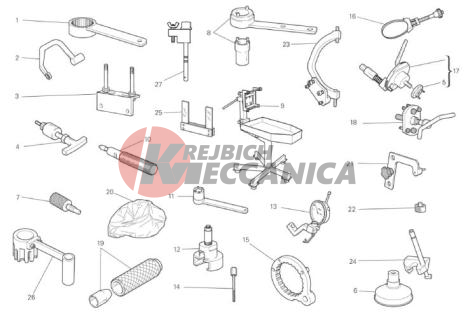 WORKSHOP SERVICE TOOLS, ENGINE