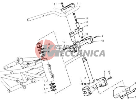 STEERING HEAD BASE ASSEMBLY