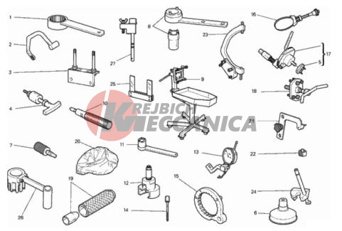WORKSHOP SERVICE TOOLS, ENGINE