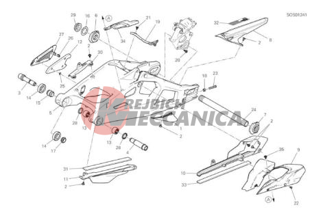 REAR SWINGING ARM