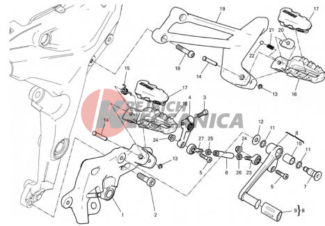 FOOTRESTS, LEFT