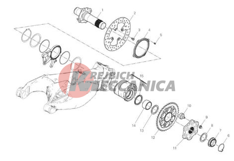 REAR WHEEL SPINDLE