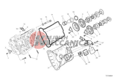 12A FRONT HEAD - TIMING SYSTEM