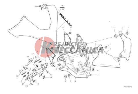 HEALDIGHT FAIRING SUPPORT