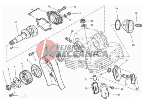 VERTICAL CYLINDER HEAD - TIMING