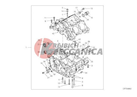 HALF-CRANKCASES PAIR