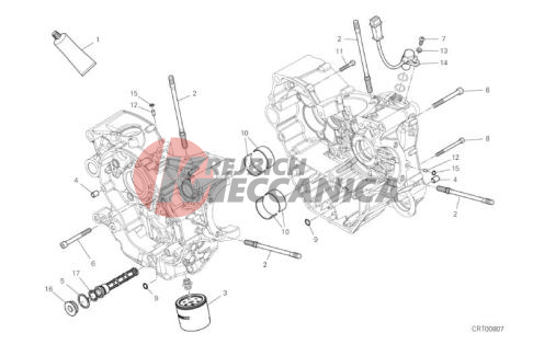 HALF-CRANKCASES PAIR
