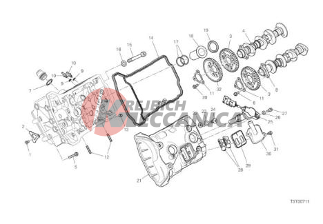 12A FRONT HEAD - TIMING SYSTEM