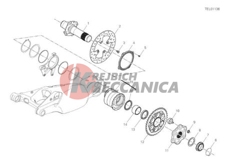 REAR WHEEL SPINDLE