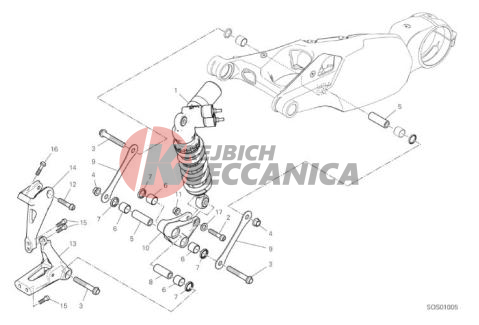 23A REAR SHOCK ABSORBER