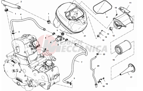 AIR INTAKE - OIL BREATHER