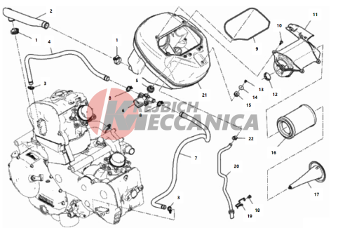 AIR INTAKE - OIL BREATHER