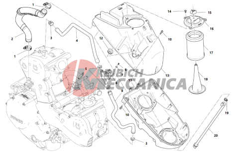 AIR INTAKE - OIL BREATHER