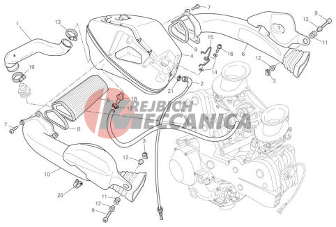 Air intake - oil breather