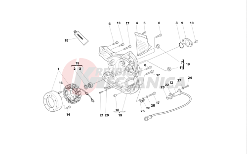 ALTERNATOR-SIDE CRANKCASE COVER