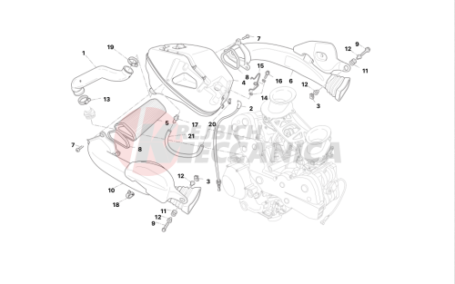 Air intake - oil breather