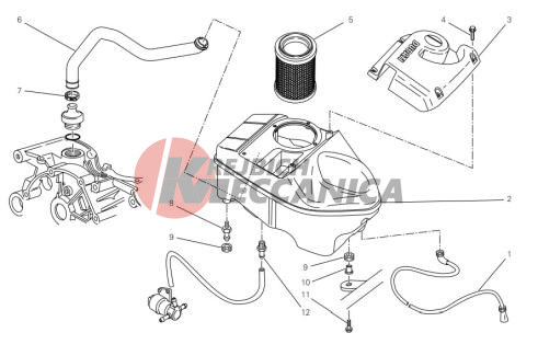 Air intake - oil breather