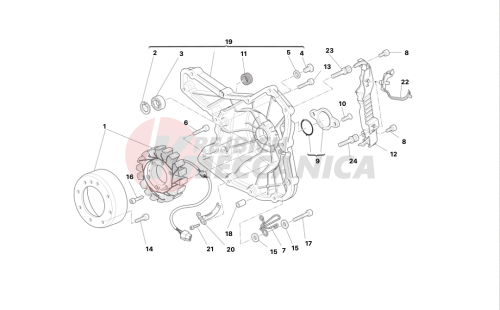 Alternator-side crankcase cover