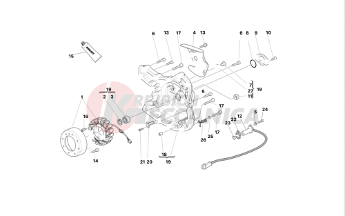 Alternator-side crankcase cover