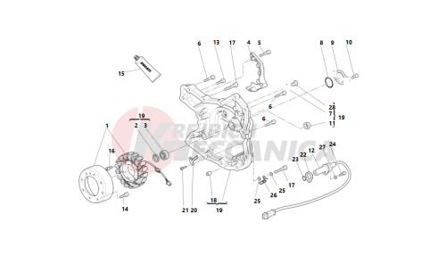 Alternator-side crankcase cover