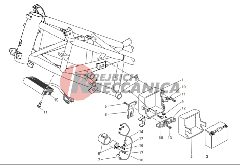 Battery support