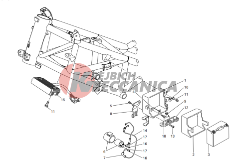 Battery support