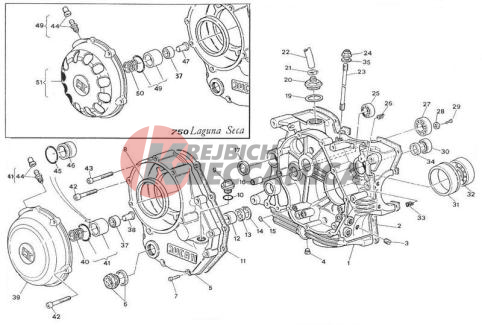 CLUTCH COVER A CRANKCASE