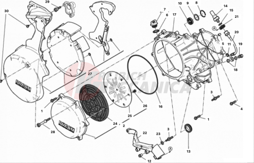 CLUTCH-SIDE CRANKCASE COVER (JAP)