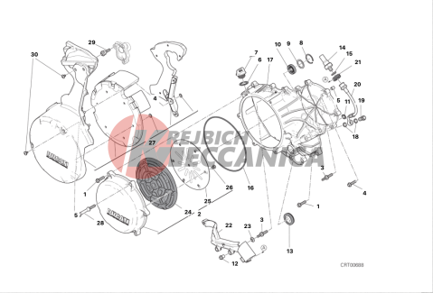CLUTCH-SIDE CRANKCASE COVER (JAP)