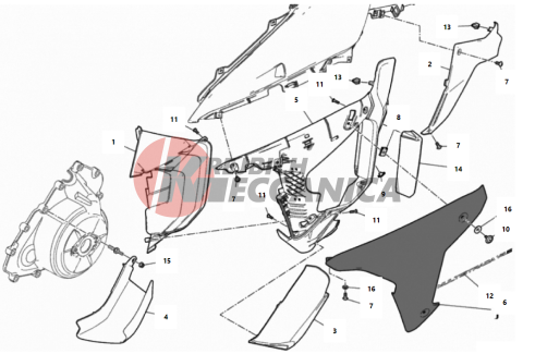 COVER , FRAME LH 2