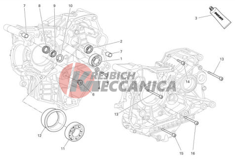 Crankcase halves 2