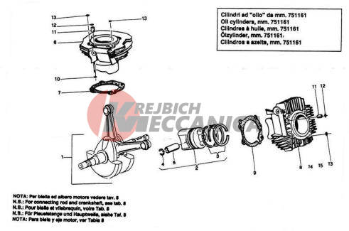 CYLINDER - PISTON (MM 751161)