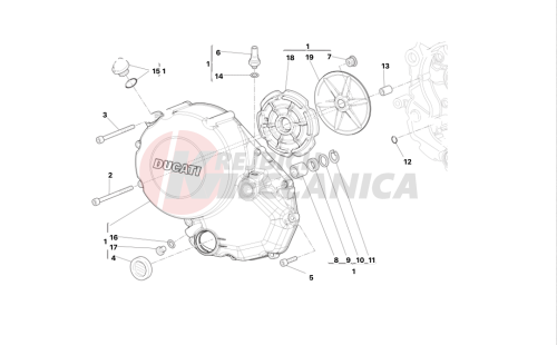 Clutch-side crankcase cover