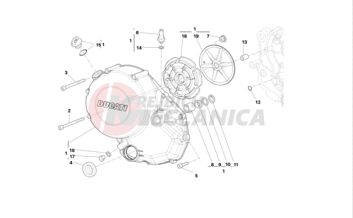 Clutch-side crankcase cover