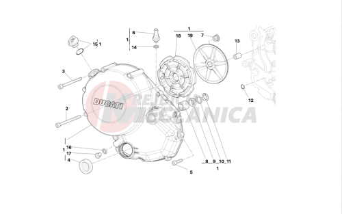 Clutch-side crankcase cover