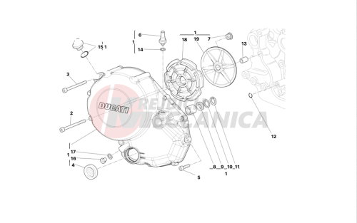 Clutch-side crankcase cover