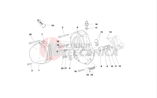 Clutch-side crankcase cover