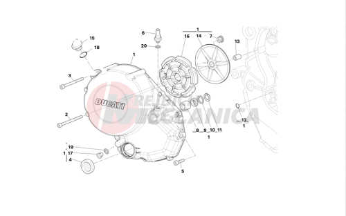 Clutch-side crankcase cover
