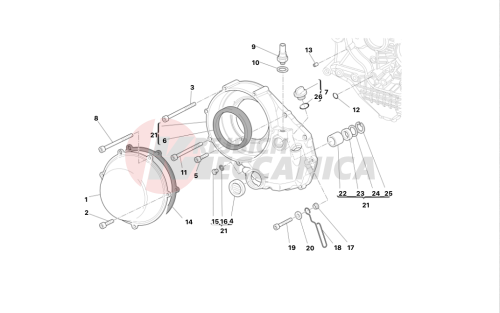 Clutch-side crankcase cover