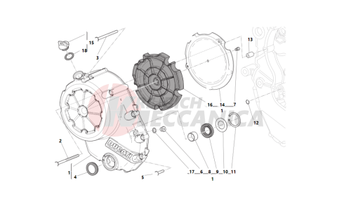 Clutch-side crankcase cover