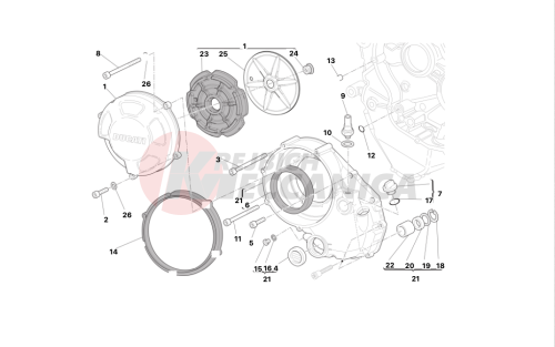Clutch-side crankcase cover