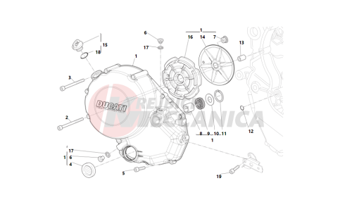 Clutch-side crankcase cover