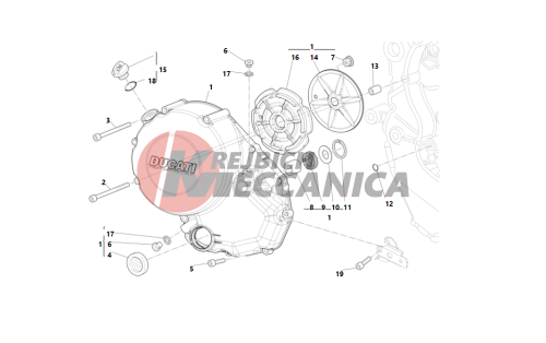 Clutch-side crankcase cover