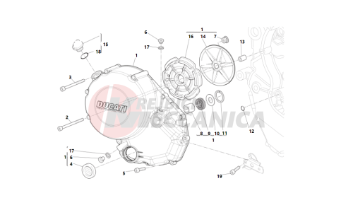 Clutch-side crankcase cover