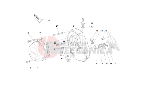 Clutch-side crankcase cover